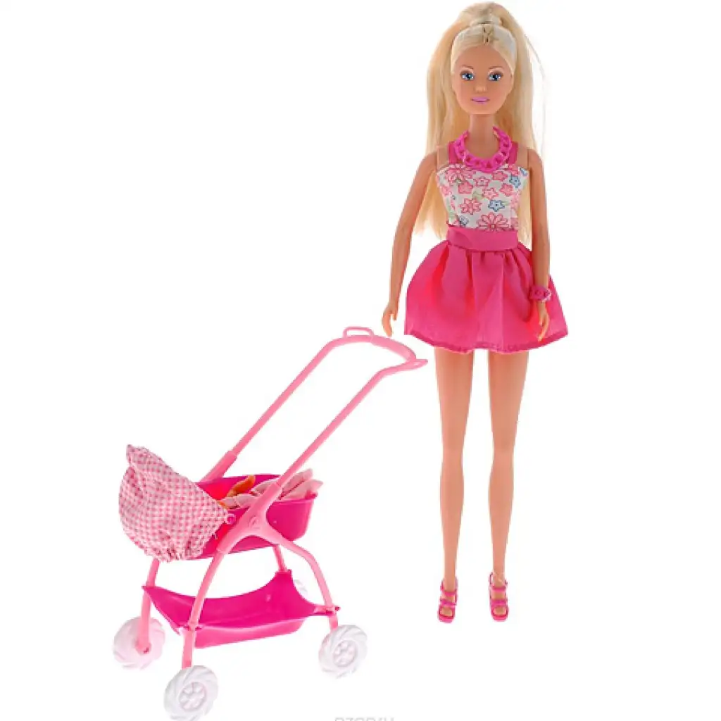 Steffi Love: Puppe mit Kinderwagen in 2 Varianten - Simba Toys kép 3