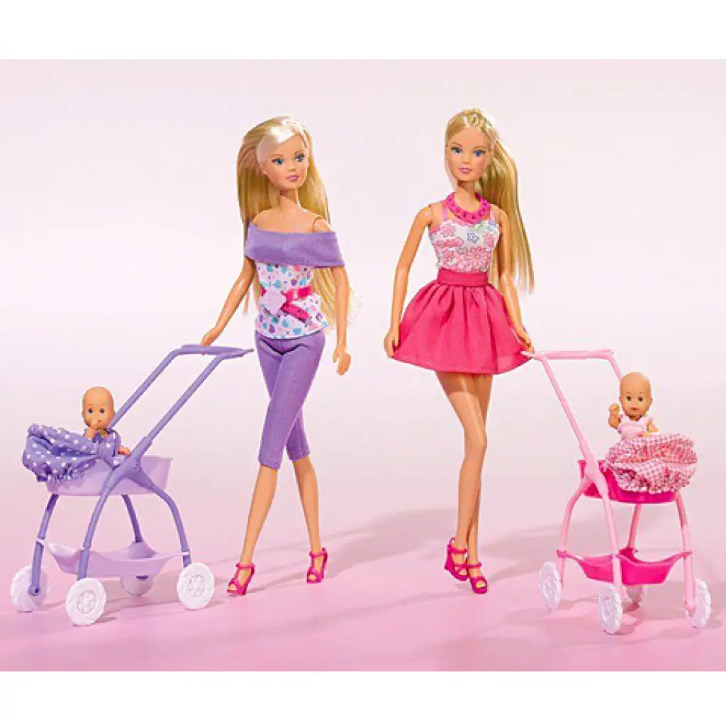 Steffi Love: Puppe mit Kinderwagen in 2 Varianten - Simba Toys kép 4