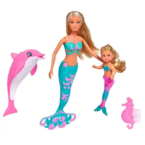 Steffi Love: Meerjungfrauen-Puppe mit Evi und Delfin - Simba Toys kép 2