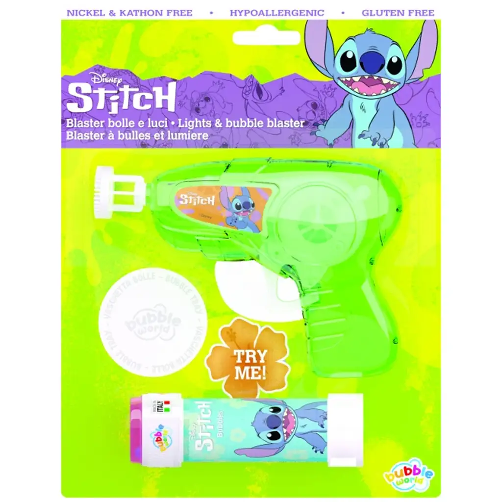 Stitch-Seifenblasenpistolen-Set mit Licht