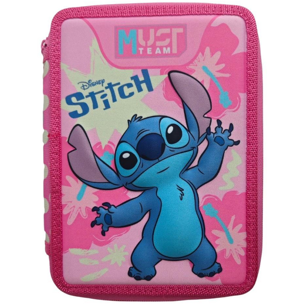 Must: Stitch emeletes töltött tolltartó 15x5x21cm kép 1