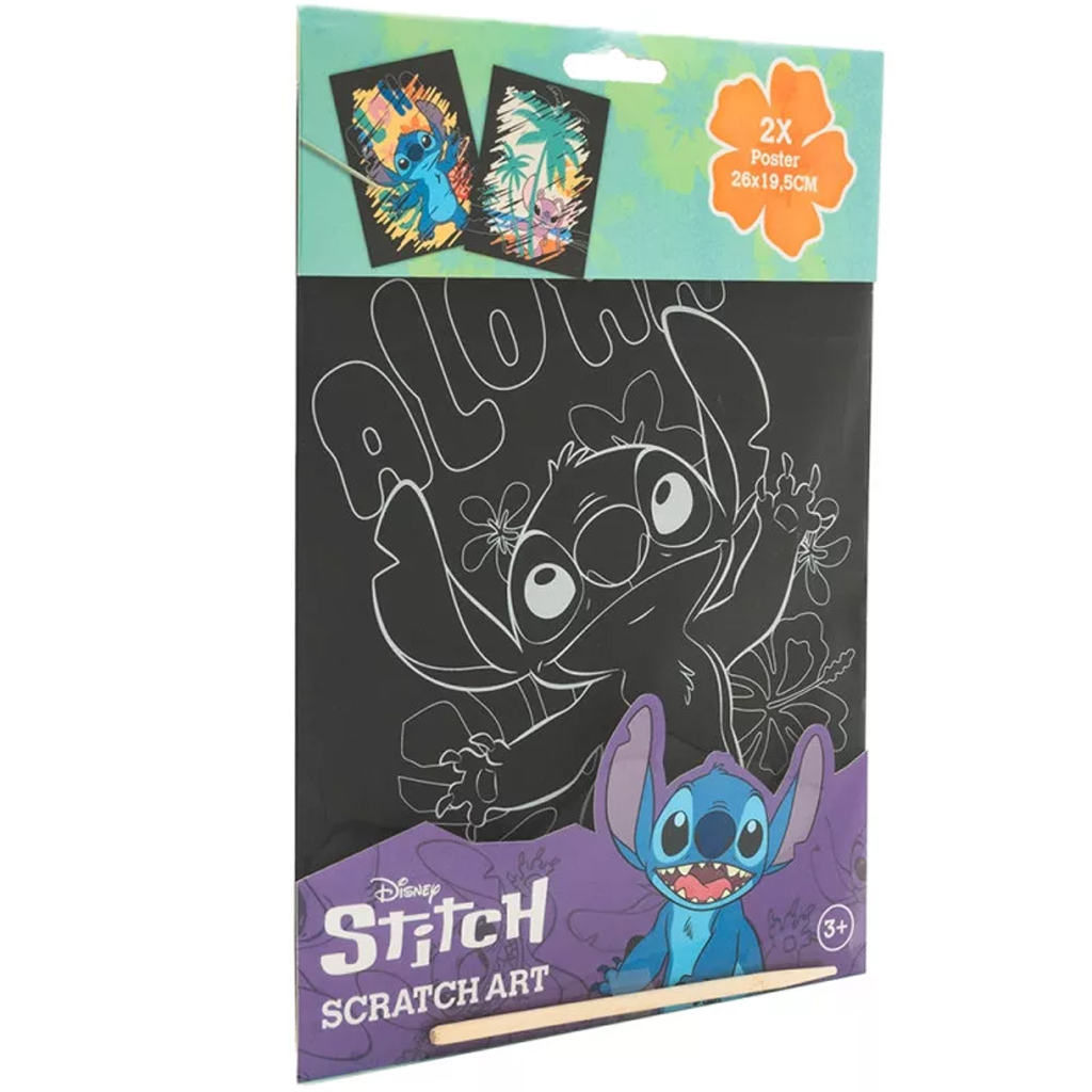 Canenco: Stitch Kratzbild-Poster, 29x15 cm, 2 Stück kép 2