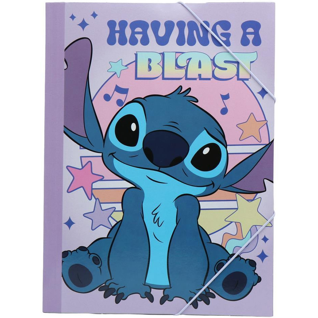 Luna: Stitch Having a Blast feliratú gumis mappa 25x35cm kép 1