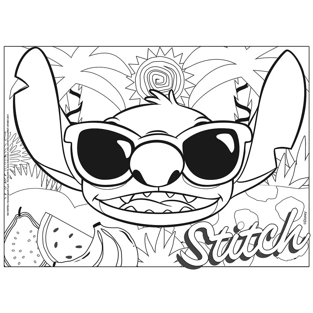 Disney Stitch 2-in-1 Maxi 4x48-teiliges Puzzle und Malset 35x25cm – Lisciani kép 4