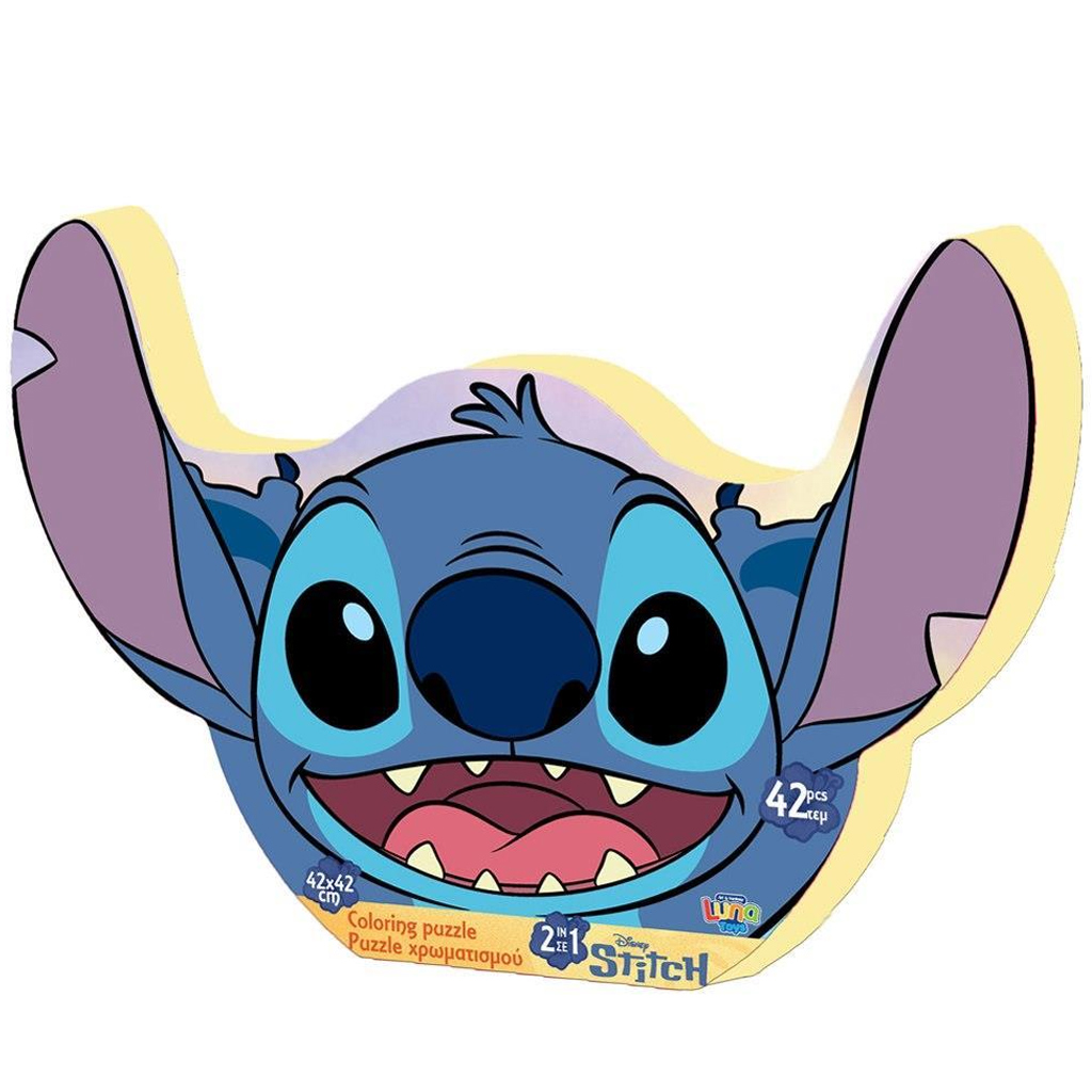 Luna: Stitch, 42-teiliges ausmalbares Puzzle