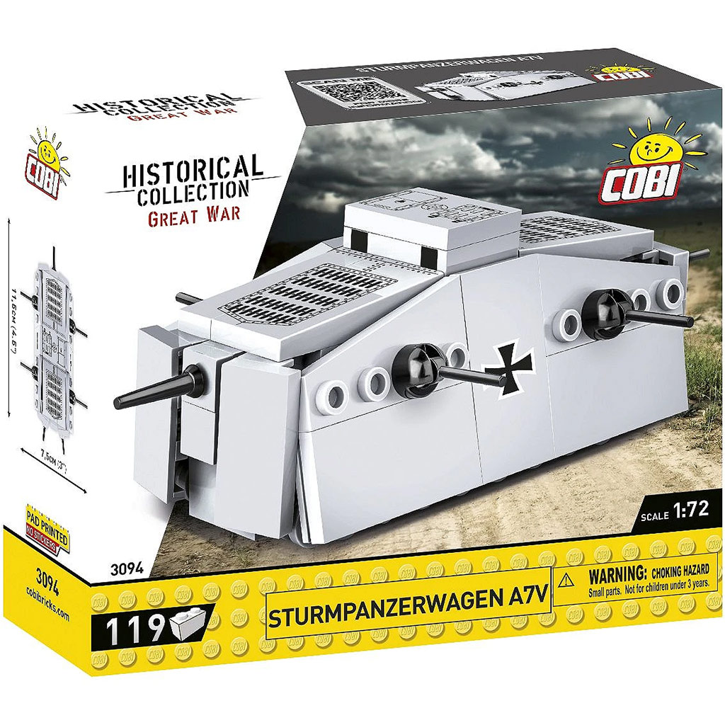 COBI: Sturmpanzerwagen A7V német harckocsi építőjáték (3094) kép 1
