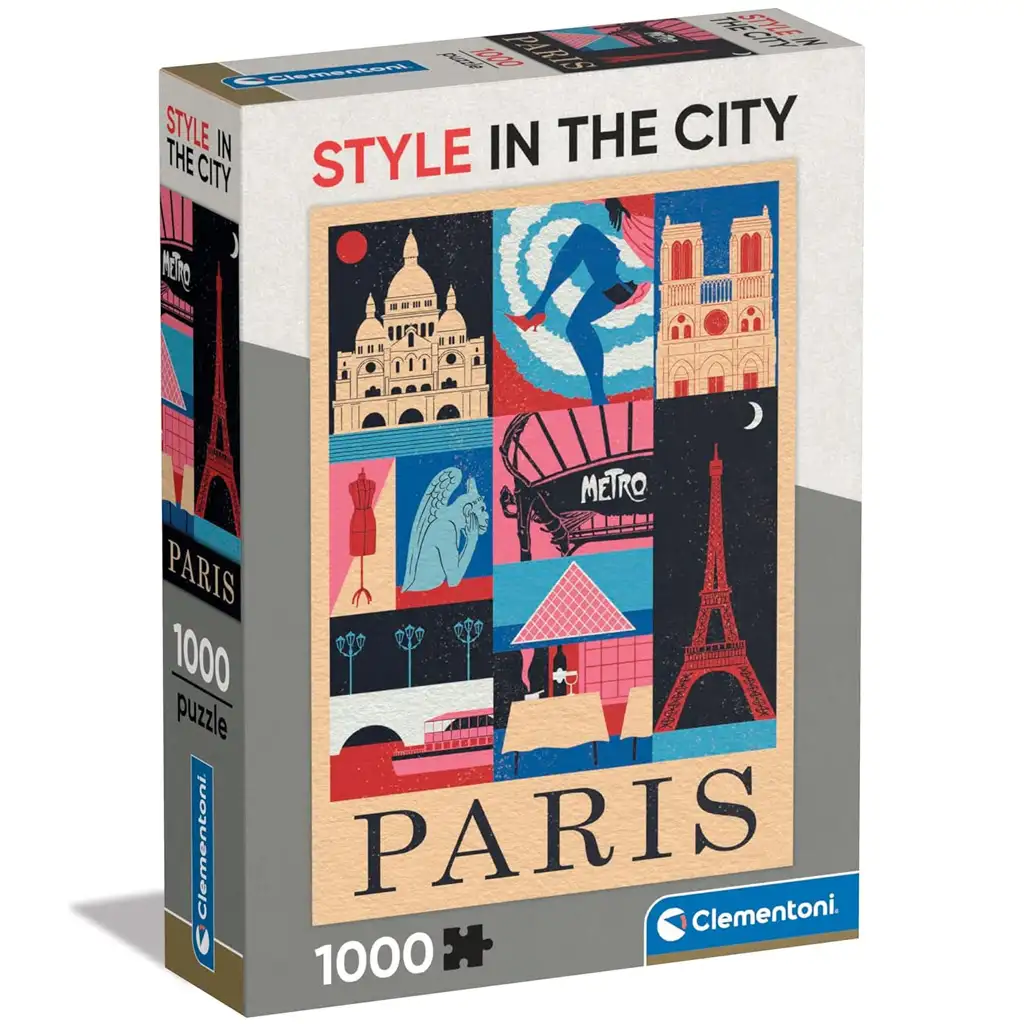 Style in the City Paris 1000-teiliges Puzzle - Clementoni