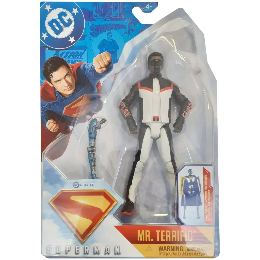 Superman: Mr. Terrific figura 15cm-es - Spin Master kép 1