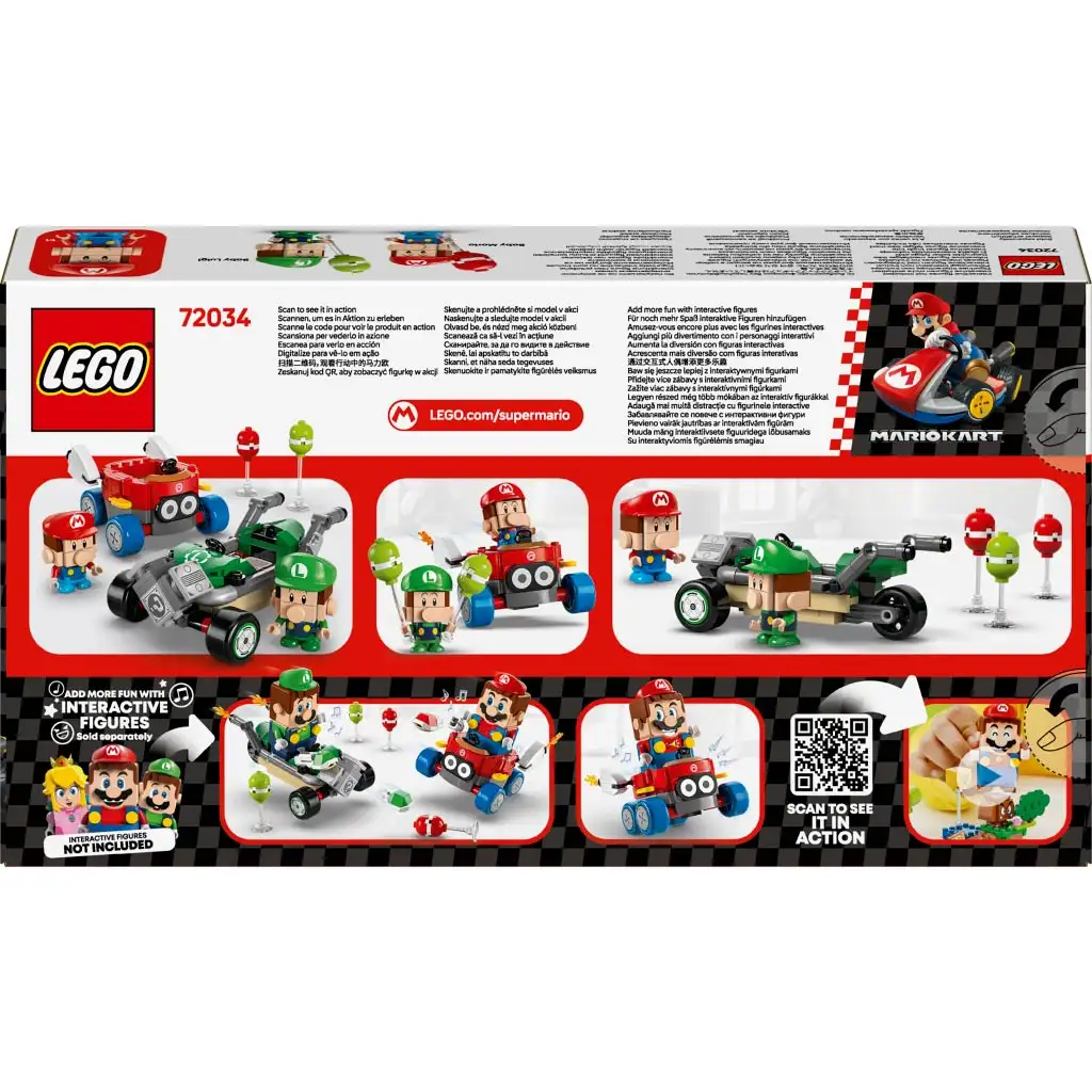 LEGO® Super Mario™: Mario Kart™ – Baby Mario und Baby Luigi (72034) kép 2