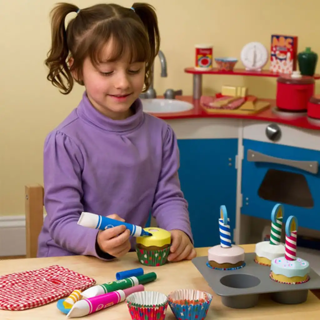Backen-Kochen Cupcake Spielset - Melissa & Doug kép 3