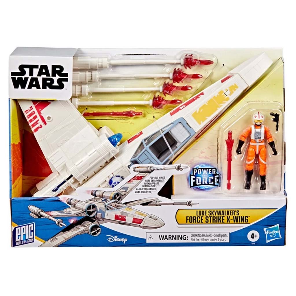 Star Wars: Epic World of Action Luke Skywalker erőcsapás X-szárnyúja - Hasbro kép 1
