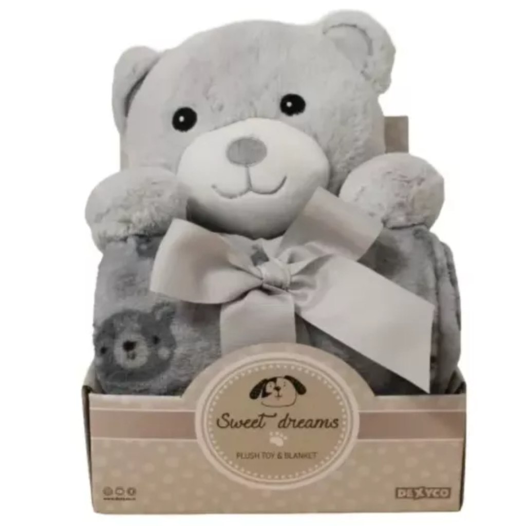 SweetDreams: Decke und Plüschteddy in Beige