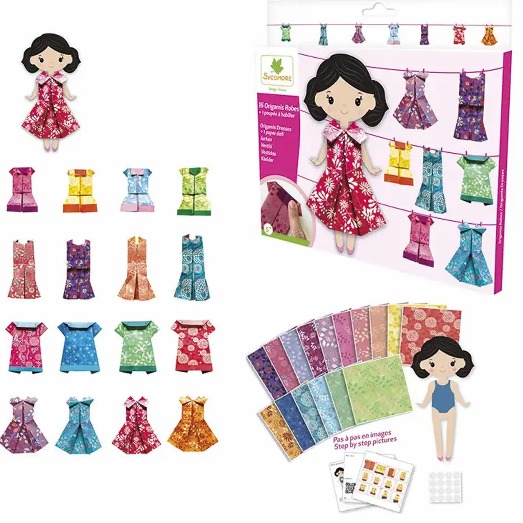 Sycomore: Kreativset für Origami-Kleidung kép 2