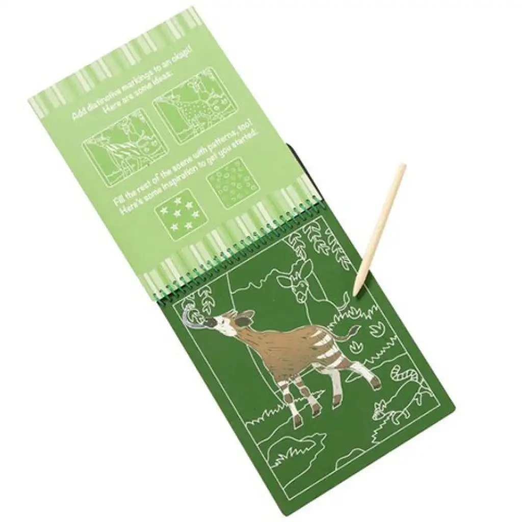 Safari Kratzbilder Buch - Melissa & Doug kép 3