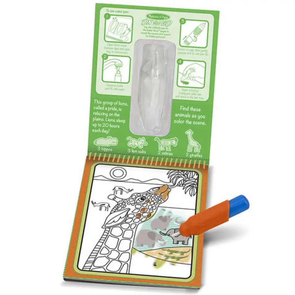 Safari-Zeichnen mit Wasser Kreatives Spiel - Melissa & Doug kép 2