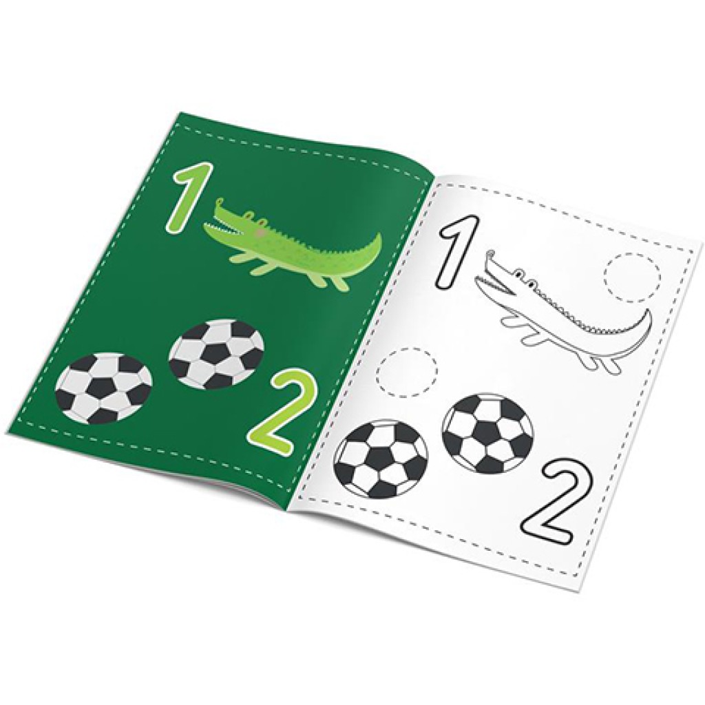 The Littlies: Zahlen Malbuch 24 Seiten mit 50 Aufklebern A4 kép 2