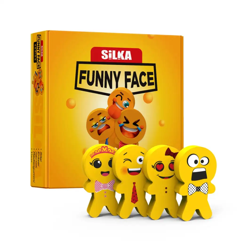 Nebulo: Silka Radiergummi - lustige Gesichter 1 Stk