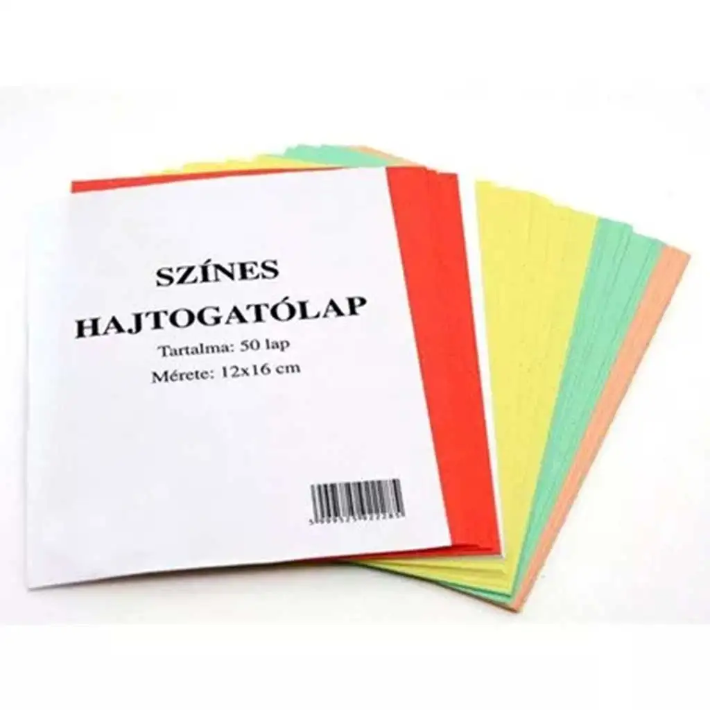Buntes Faltpapier 50 Blatt 12x16cm