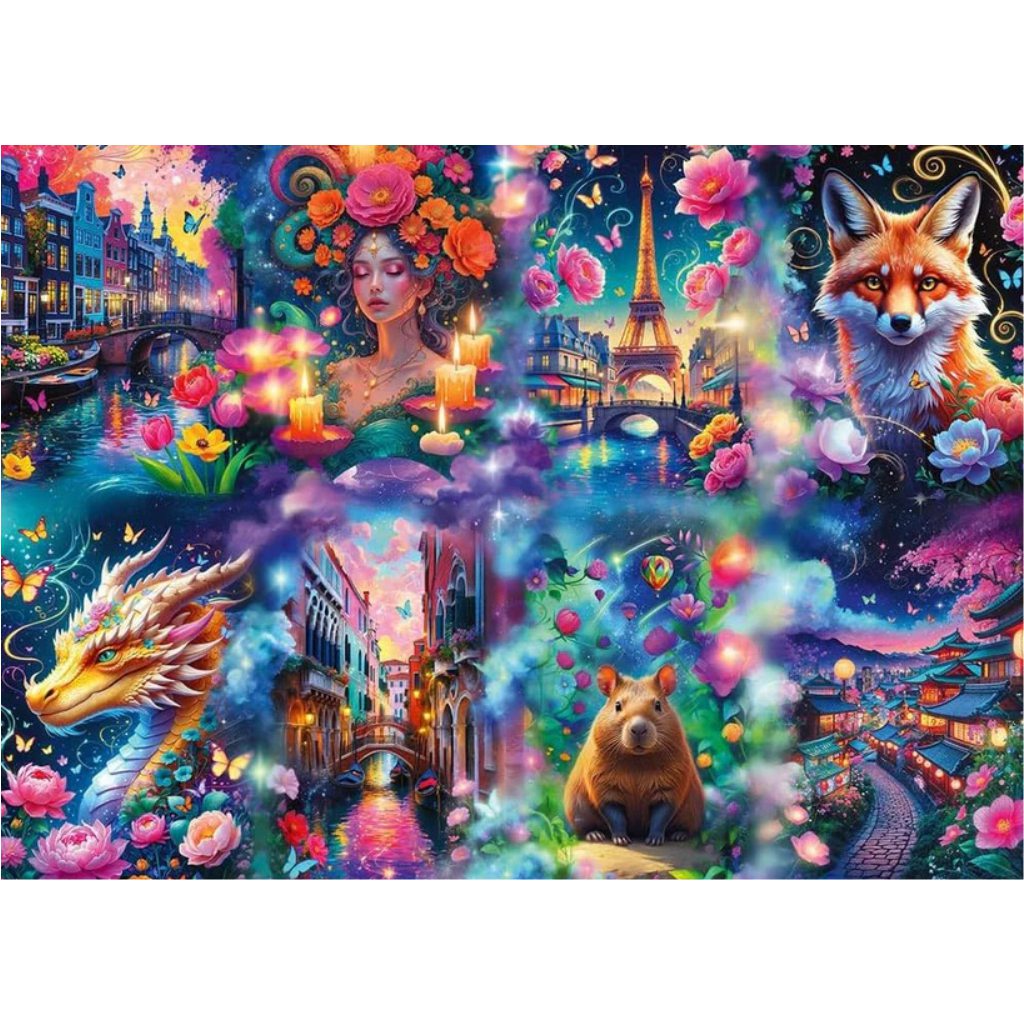 Bunte Welt Premium 8000-Teile-Puzzle – Trefl kép 2