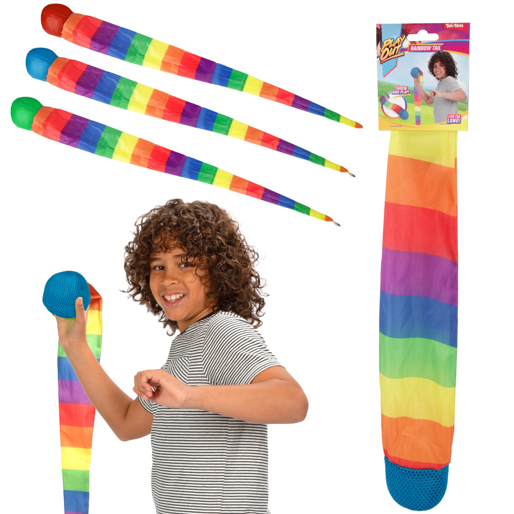 Wurfspiel „Tail Ball“ in Regenbogenfarben, verschiedene Ausführungen, 1 Stück kép 7