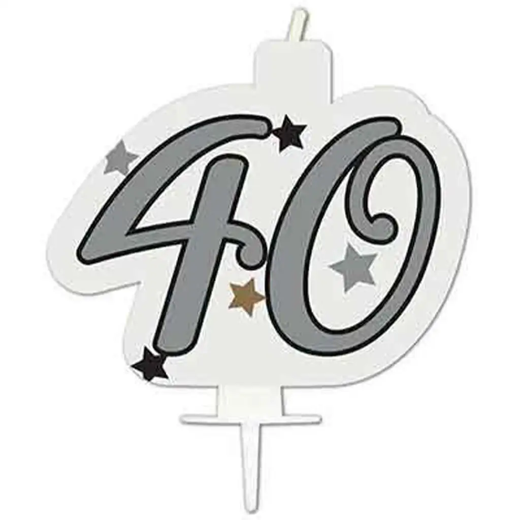 Szülinapi számgyertya - 40-es szám kép 1