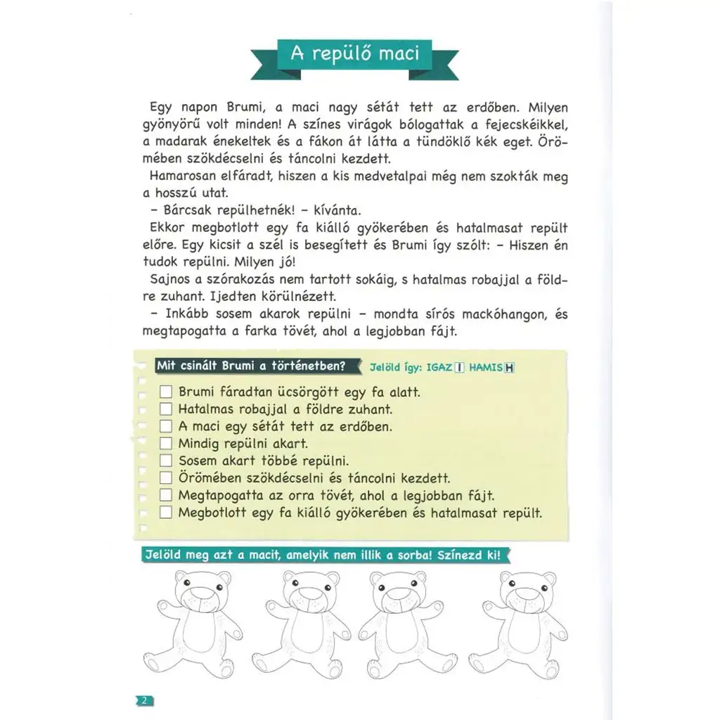 Tanoda - Übungsaufgaben für Zweitklässler 1. kép 3