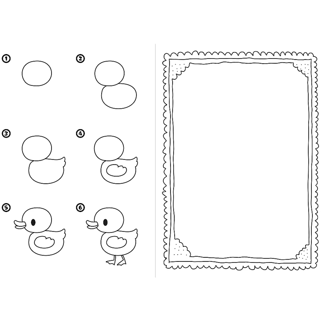 Tiere Schritt für Schritt zeichnen – Beschäftigungsheft von Trefl kép 2