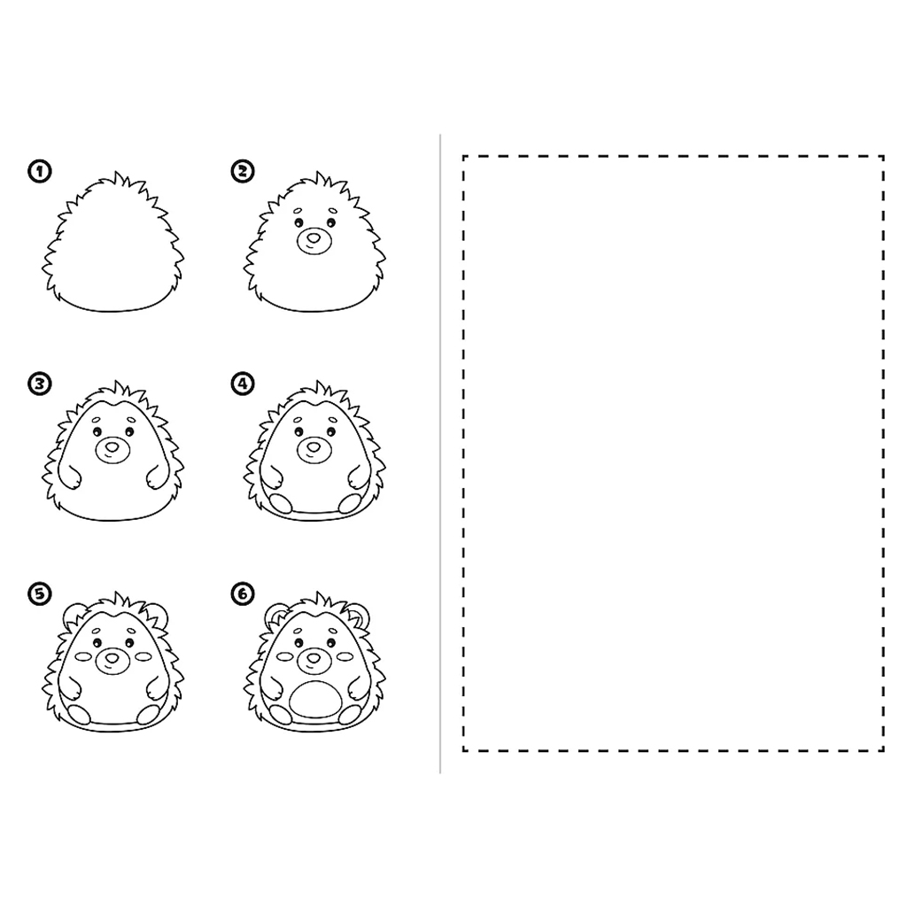 Kawaii Zeichenschule: Lerne Schritt für Schritt zu zeichnen – Beschäftigungsheft – Trefl kép 2
