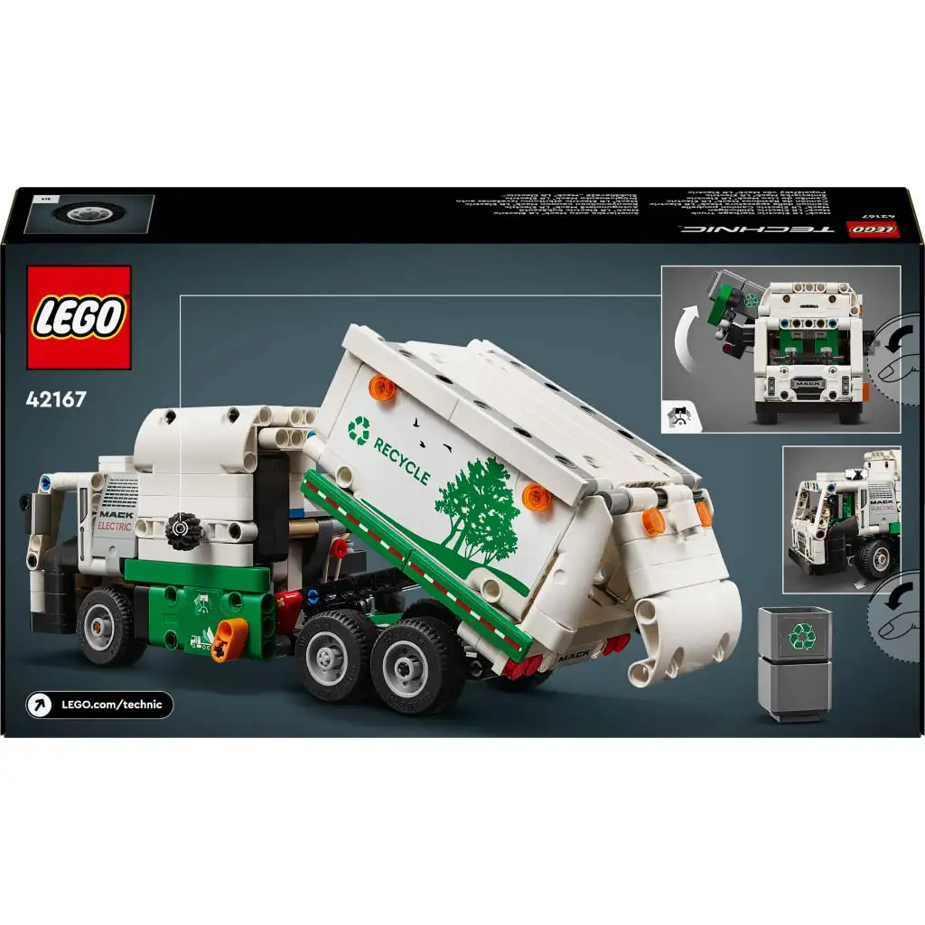 LEGO® Technic: Mack LR Electric Müllwagen (42167) kép 2