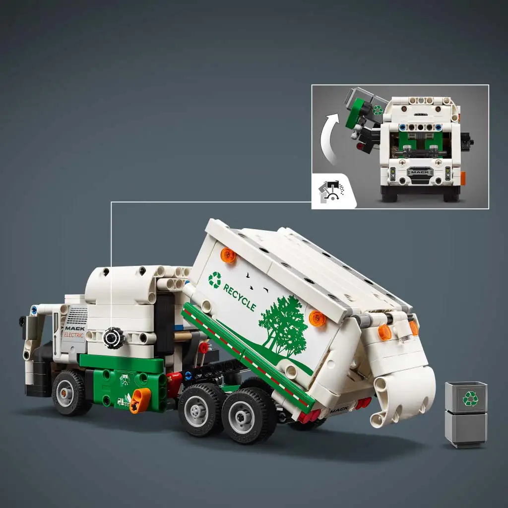 LEGO® Technic: Mack LR Electric Müllwagen (42167) kép 5