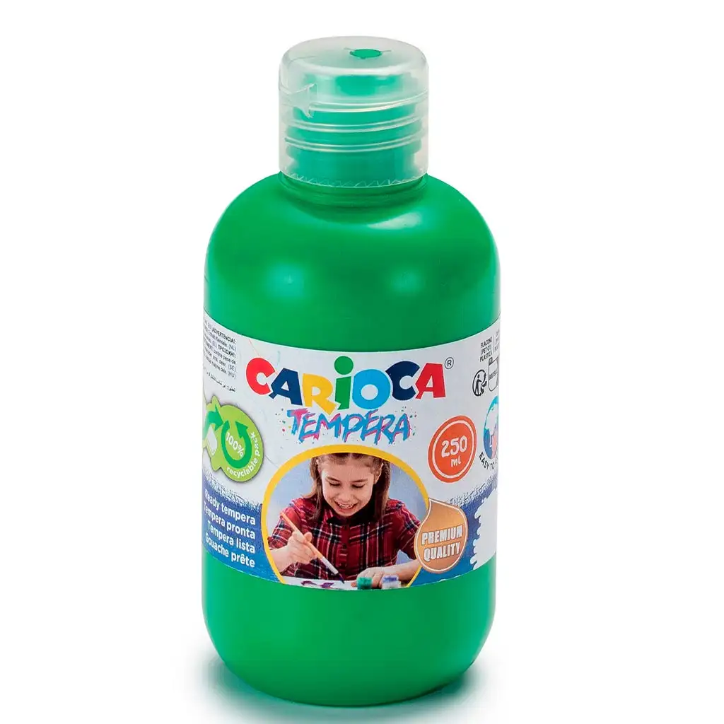 Grüne Temperafarbe 250ml - Carioca
