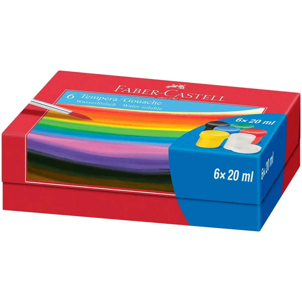 Faber-Castell: Tégelyes tempera szett 6x20ml kép 1