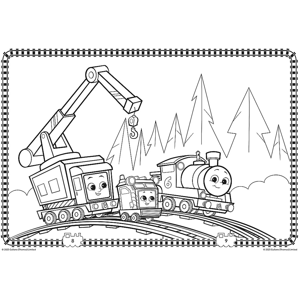 Thomas und seine Freunde Malbuch – Trefl kép 3