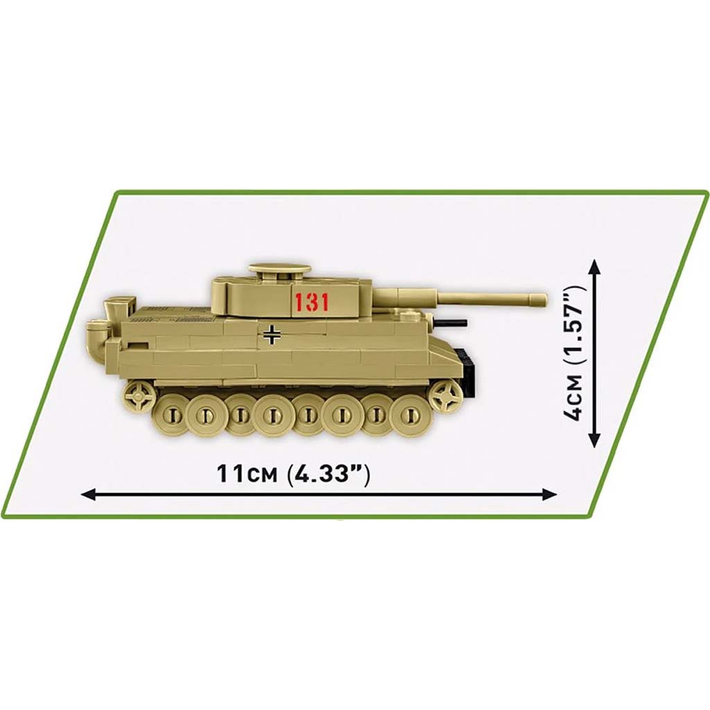 COBI: Tiger I 131 Panzermodell-Bausatz (3095) kép 3