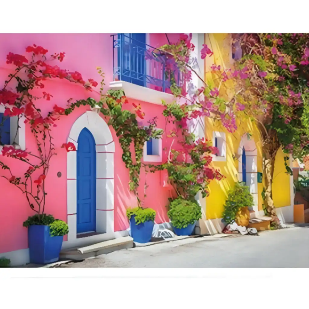 Diamantmalerei-Set: Farben Griechenlands 30x40cm