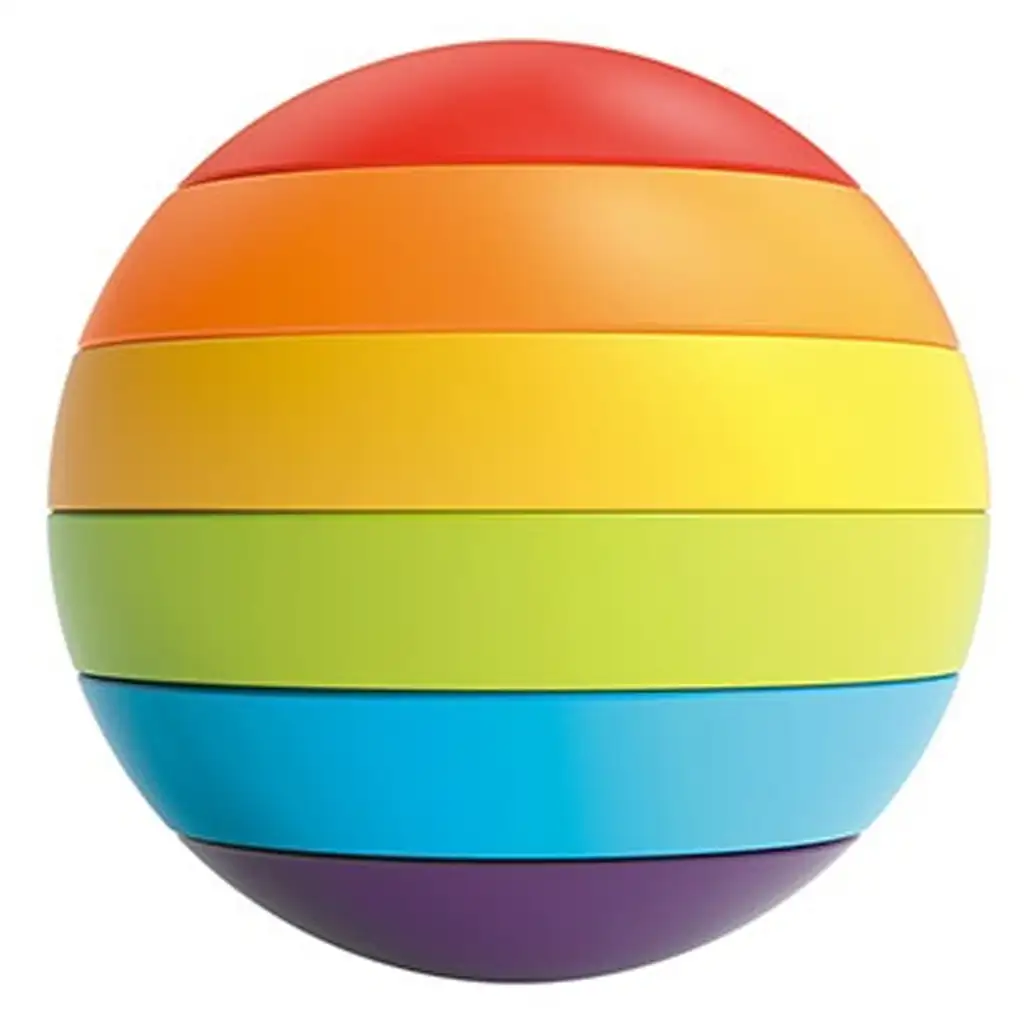 Little Stars Regenbogen-Formensteckball kép 4