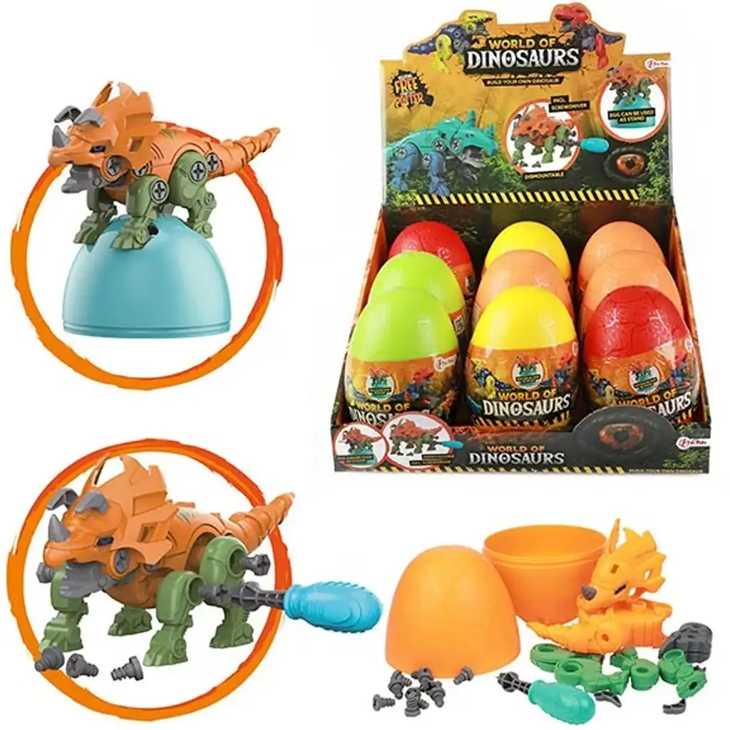 World of Dinosaurs zerlegbarer Dino mit Schraubenzieher Überraschungsei 1 Stk.