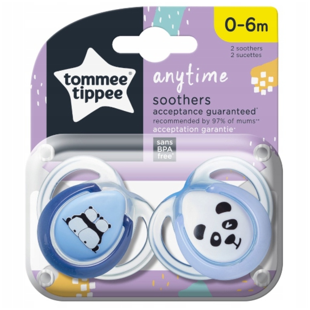 Tommee Tippee: Anytime 2er-Schnuller-Set (0-6 Monate)