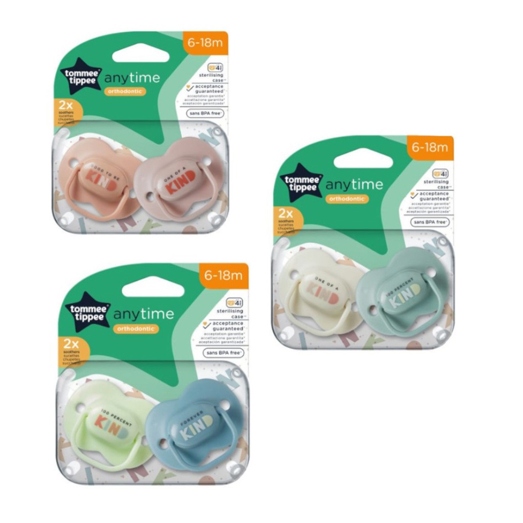 Tommee Tippee: AnyTime 2er-Set kiefergerechte Schnuller (6-18 Monate) kép 2