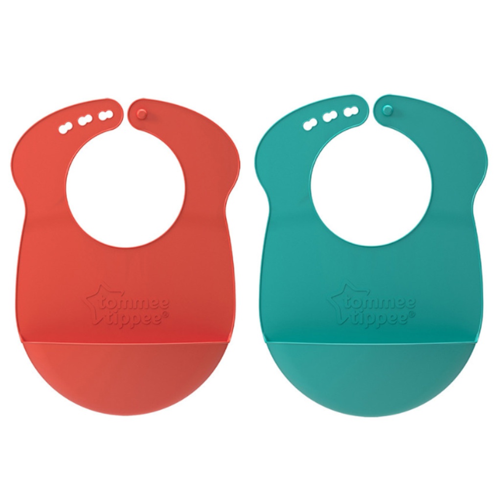 Tommee Tippee: RollNGo Silikon-Lätzchen mit Schulterträger in verschiedenen Ausführungen kép 2