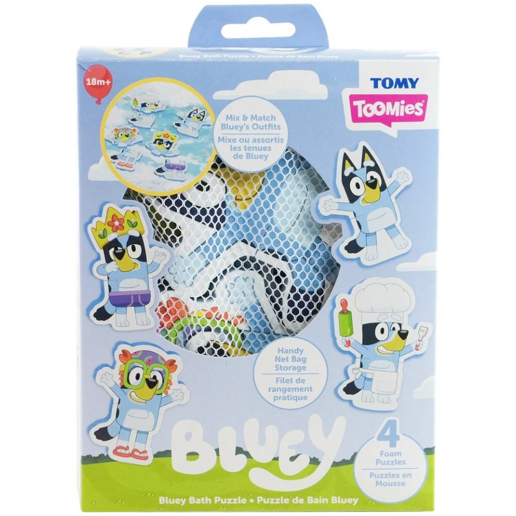 Tomy Toomies: Bluey-Badepuzzle mit 4 Figuren
