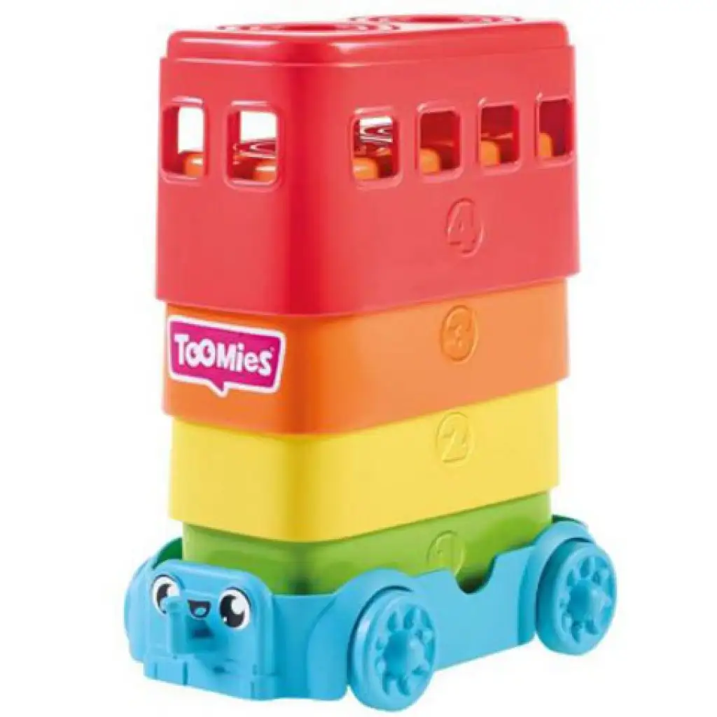 Tomy: Toomies - Versteck-Eier Doppeldecker-Bus Spielset kép 2