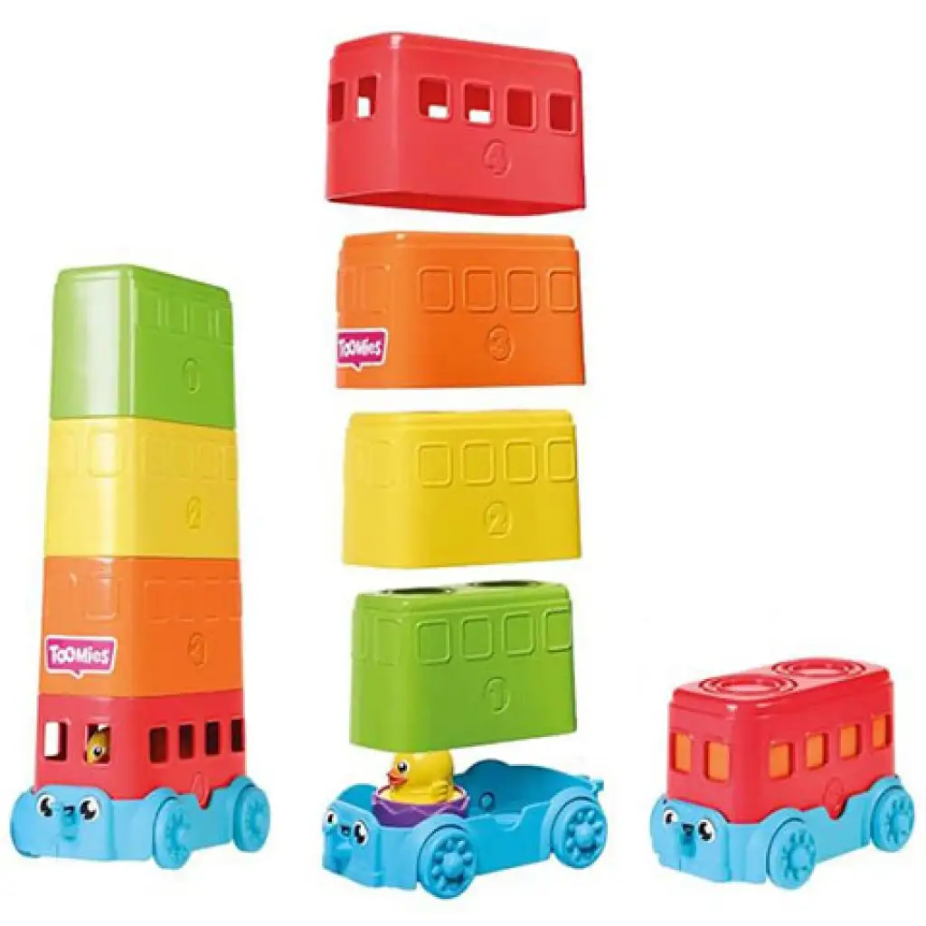 Tomy: Toomies - Versteck-Eier Doppeldecker-Bus Spielset kép 3