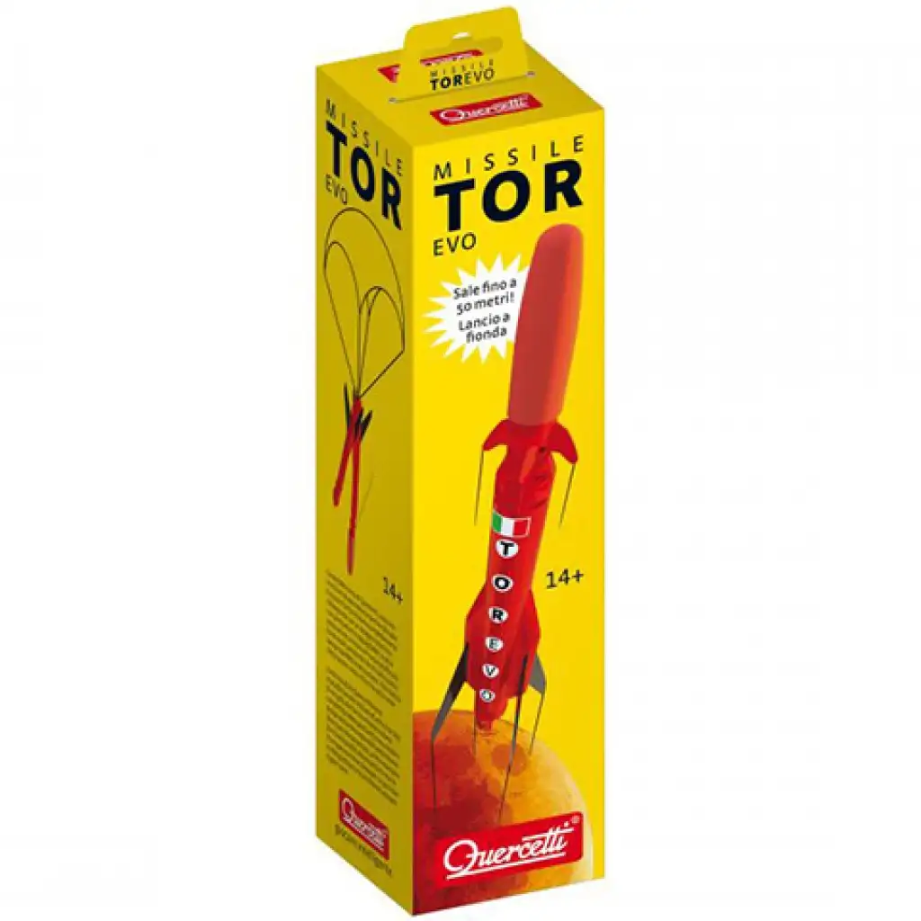 Quercetti: Tor Evo rote Spielzeugrakete