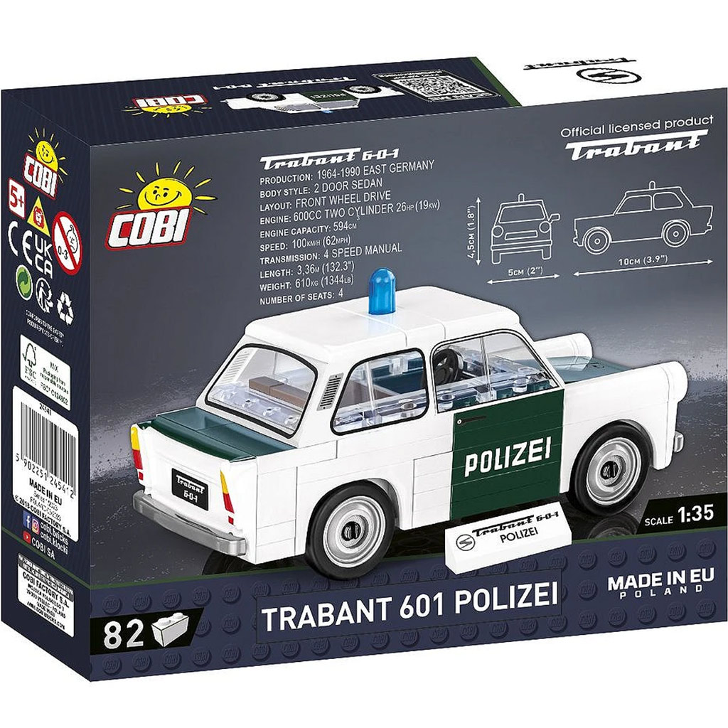 COBI: Trabant 601 Polizei Bausatz (24541) kép 4
