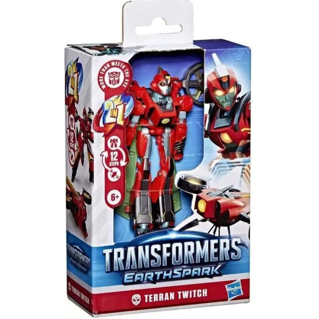 Transformers: EarthSpark Deluxe Terran Twitch verwandelbare Actionfigur – Hasbro