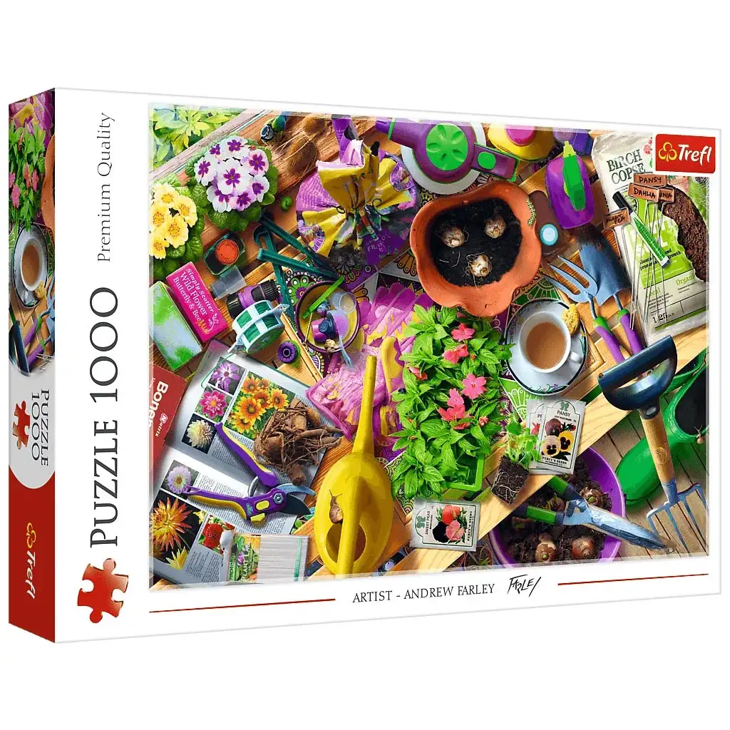 Die Gartenpflege ist ein 1000-teiliges Puzzle - Trefl.