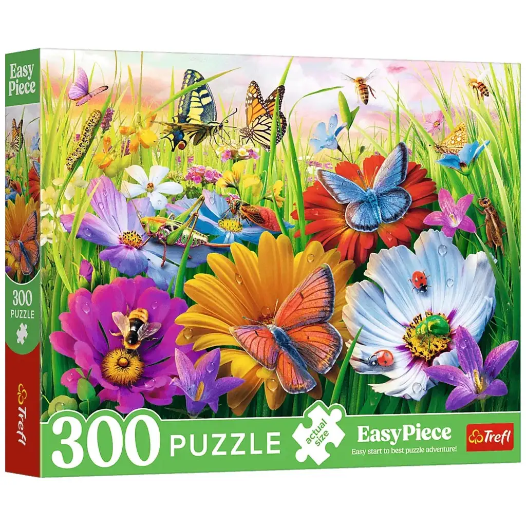 Insekten auf der Wiese Easy Piece 300-teiliges Puzzle - Trefl