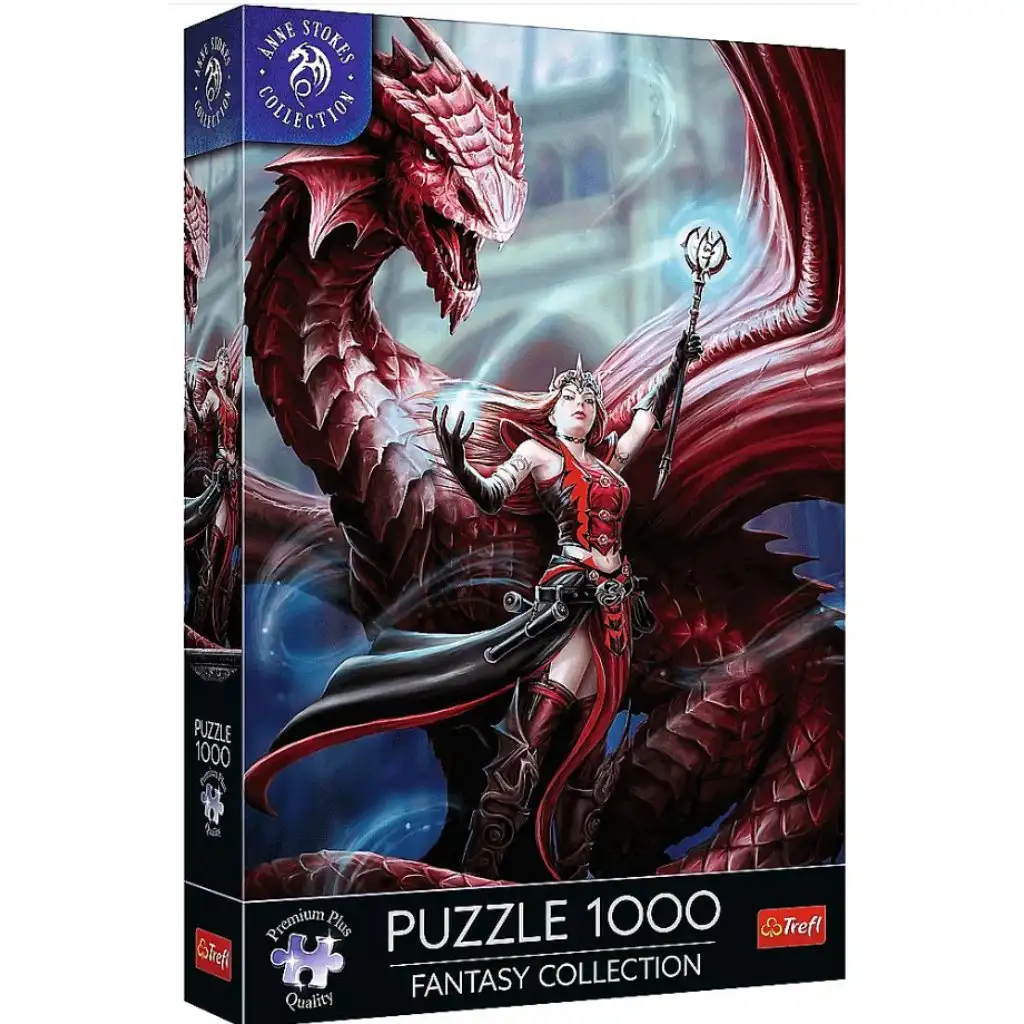 Anne Stokes: Scharlachrot 1000-teiliges Premium Plus Puzzle - Trefl kép 1