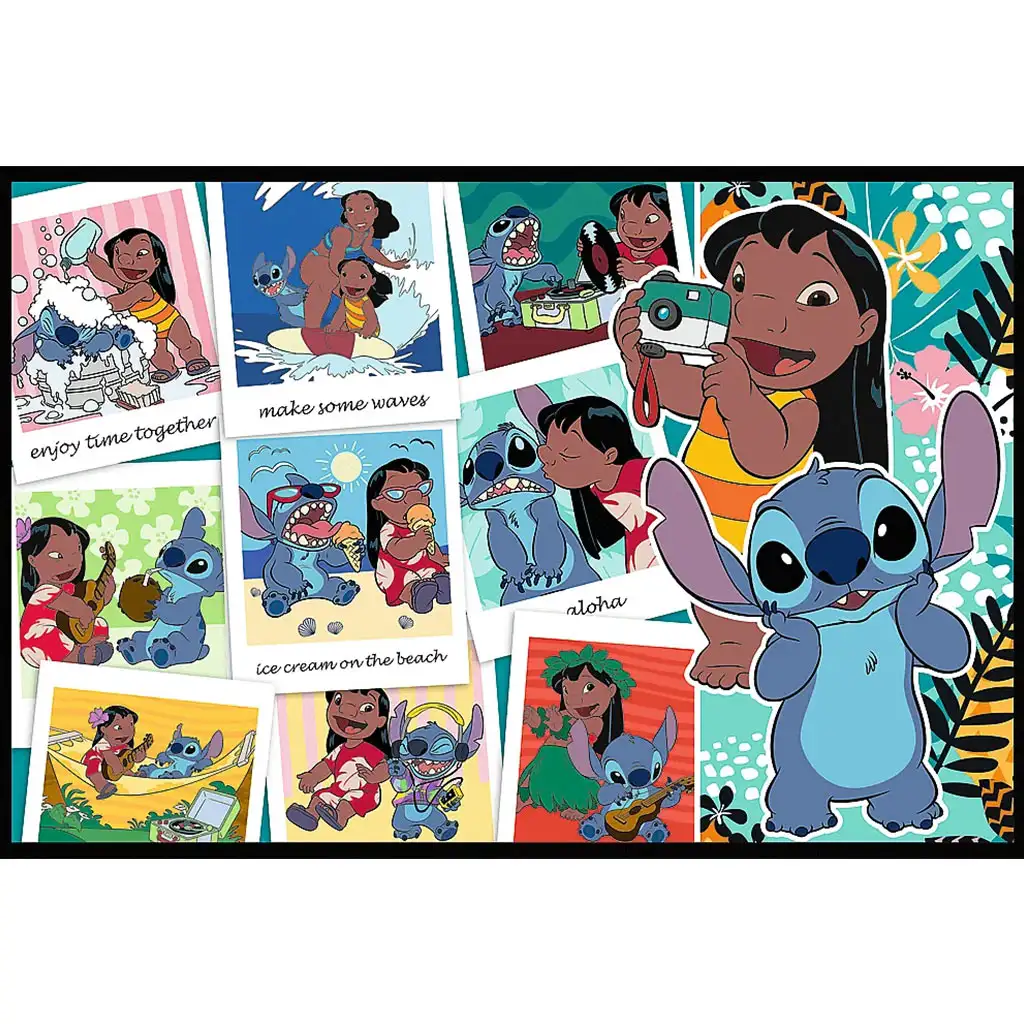 Lilo und Stitch glückliches Leben 2x200 Puzzle - Trefl kép 2